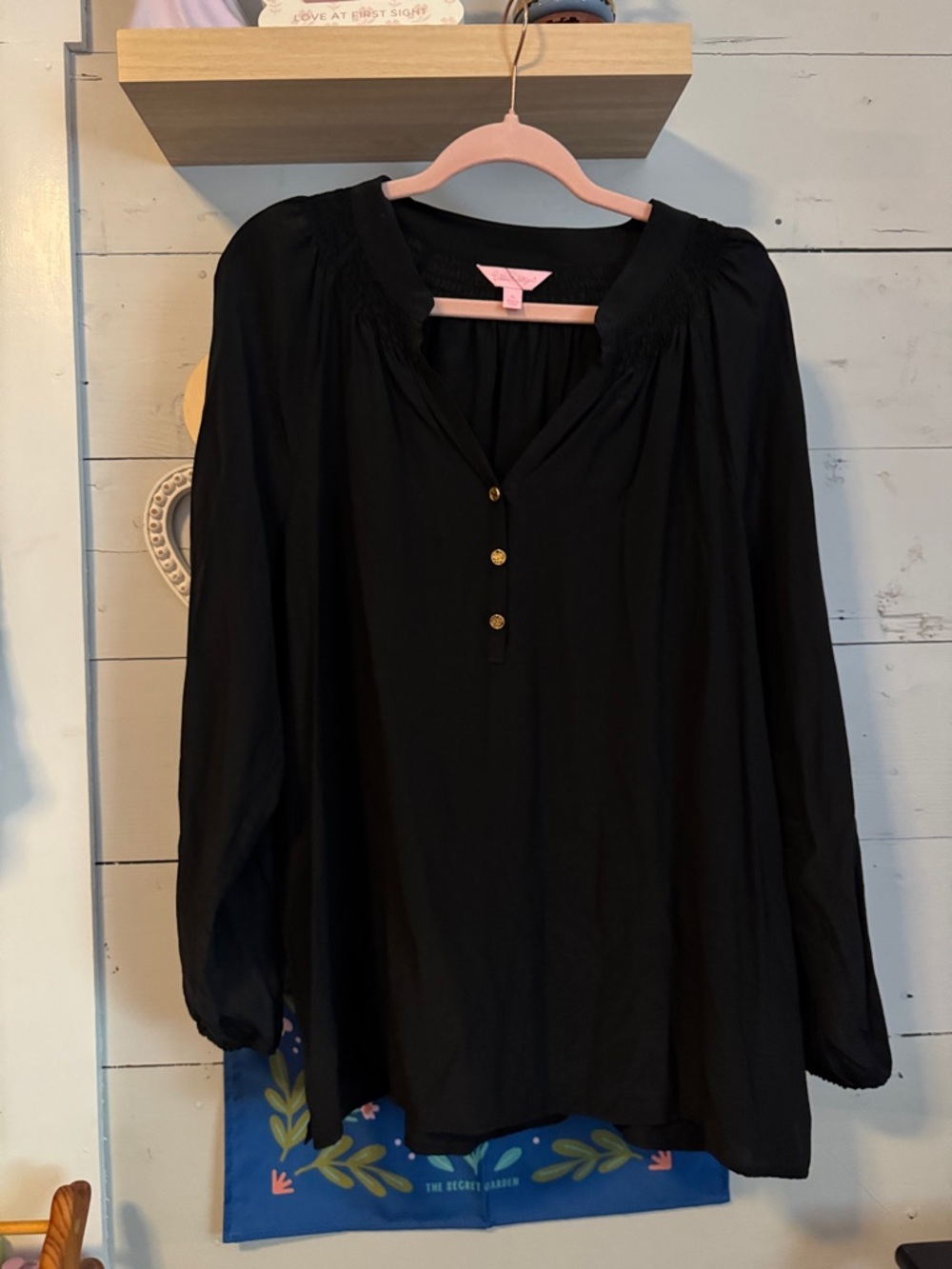 100% silk LILLY PULITZER Elsa top